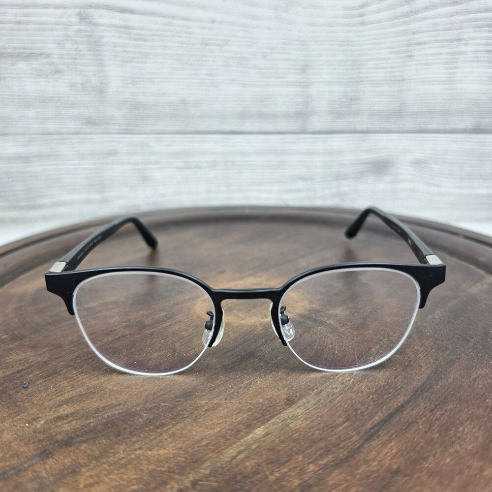 Jins Tokyo 47-21-140 Black Unisex Oval Frame Prescription Eyeglasses